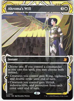 Akroma's Will 1 Secrets of Strixhaven: Mystical Archive Magic the Gathering - Image 1
