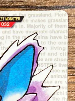 Pokemon Carddass Card Nidoran File No.32 Bandai Pocket Monsters Green 1996 - Image 4