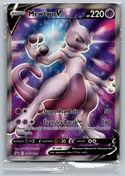 SEALED Mewtwo V SWSH229 Holo Promo Sword & Shield Promo Pokemon Near Mint - Image 1