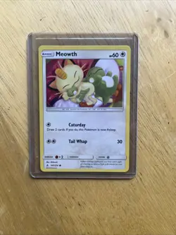 2019 Pokemon Meowth 147/214 Near Mint Unbroken Bonds - Image 1