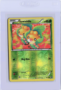 Sewaddle 8/135 Plasma Storm Pokemon Reverse Holo - Image 1