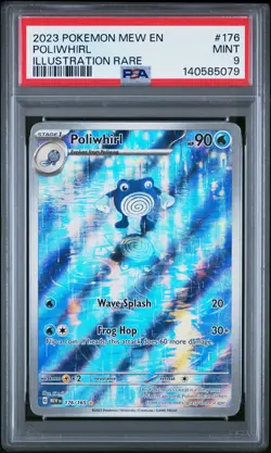 Poliwhirl 151 176 Illustration Rare PSA 9 Pokemon - Image 1