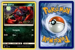 Zorua 52/73 Common Shining Legends Pokemon Moderately Played - Image 3