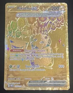 2025 Pokemon Prismatic Evolutions Pikachu ex Hyper Rare #179/131 - Image 1