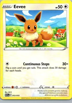 Pokemon TCG McDonald's Promos 2024 Eevee 013/015 - Image 1