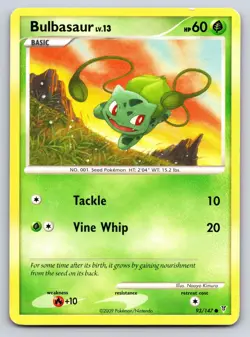 BULBASAUR 93/147 COMMON SUPREME VICTORS POKEMON LP - Image 1