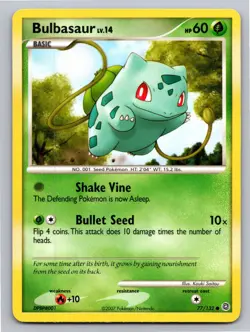 Bulbasaur 77/132 Common Secret Wonders Pokemon Lightly Played - Image 1