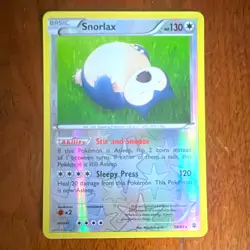 Pokemon TCG Snorlax Reverse Holo Rare Generations 58/83 English 130HP 2016 - Image 1