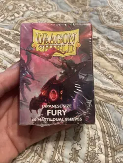 Japanese Dual Matte Fury 60 ct Dragon Shield Sleeves Japanese Size YuGiOh NEW - Image 1