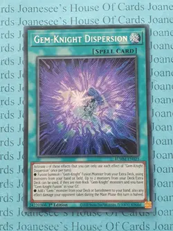 BLMM-EN023 Gem-Knight Dispersion Secret Rare Yu-Gi-Oh Card 1st Edition New - Image 1