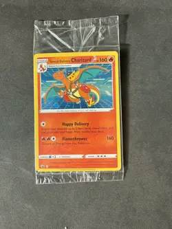 Pokemon TCG Special Delivery Charizard SWSH075 Holo Promo Card Sealed - Image 1