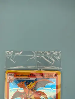Pokemon TCG Special Delivery Charizard Promo Card SWSH075 Holo Sealed, Near Mint - Image 3