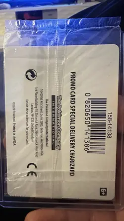 Pokemon TCG Special Delivery Charizard Promo Card SWSH075 Holo Sealed - Image 2