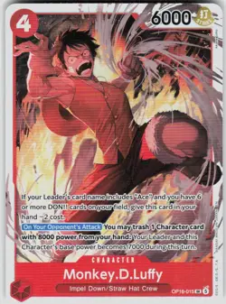Monkey.D.Luffy Foil OP16-015 The Time of Battle One Piece - Image 1