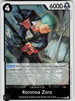 Roronoa Zoro Foil OP10-095 Premium Booster Vol 2 PRB-02 One Piece - Image 1