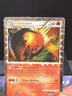 Pokemon Card Typhlosion HGSS09 HeartGold SoulSilver BlackStar Promo Played LP - Image 2