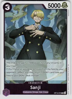 Sanji (070) Foil OP12-070 Legacy of the Master One Piece - Image 1