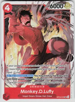 Monkey.D.Luffy Foil OP16-015 The Time of Battle One Piece - Image 1