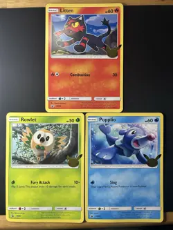 Pokemon First Partner Pack “Alola” - 25th Anniversary - Jumbo Card Set of 3 - Image 1