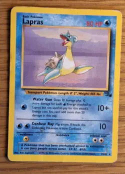 WOTC Fossil Rare 4x Pokemon Card Bundle, Lapras, Articuno etc Heavy Played - Image 4
