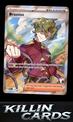 Brassius 135/131 Pokemon Ultra Rare SV: Prismatic Evolutions Card NM - Image 1