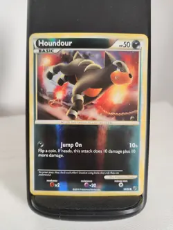 Pokemon TCG Houndour 54/90 Reverse Holo Rare Card | HGSS Undaunted 2010 | LP/NM - Image 1