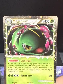 Pokemon Card Meganium Prime HGSS08 Holo Black Star Promo Near Mint - Image 2