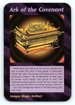 Illuminati New World Order Card INWO Steve Jackson Ark of the Covenant Z1 - Image 1