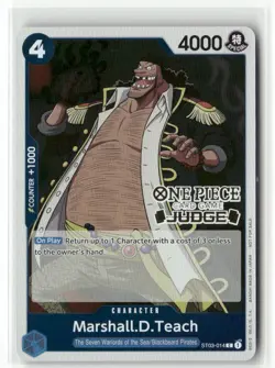 Marshall.D.Teach (Judge Pack Vol. 4) ST03-014 One Piece Card One Piece Foil - Image 1
