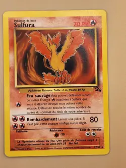 Pokemon Card - Moltres Sulfura Fossil French 27/62 Rare Moderately Played MP - Image 2