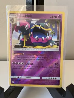 Alolan Muk 58/149 Pokemon SM Base Set Reverse Holo - LP - Image 1