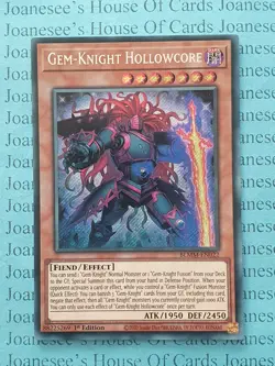 BLMM-EN022 Gem-Knight Hollowcore Secret Rare Yu-Gi-Oh Card 1st Edition New - Image 1