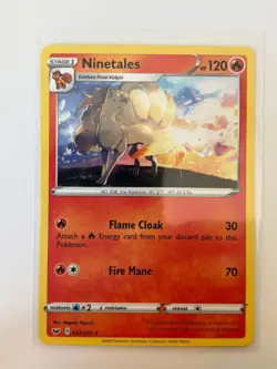 Ninetales 023/202 Rare Sword & Shield Pokemon Near Mint - Image 1