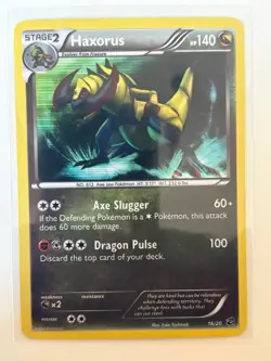 Haxorus 16/20 Holo Rare Dragon Vault Pokemon Moderately Played - Image 1