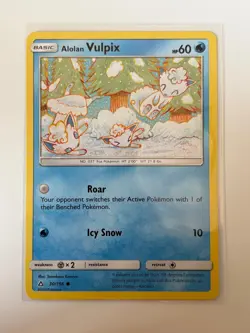 Alolan Vulpix 30/156 Common Ultra Prism Pokemon Near Mint - Image 1