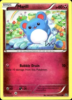 Marill 76/114 Common Steam Siege Pokemon Near Mint - Image 1