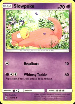 Slowpoke 48/145 Common Guardians Rising Pokemon Lightly Played - Image 1