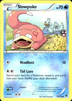 Slowpoke 19/122 Common BREAKpoint Pokemon Lightly Played - Image 1