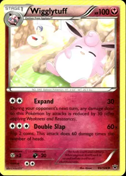 Wigglytuff 66/124 Uncommon Fates Collide Pokemon Lightly Played - Image 1
