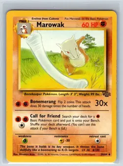 Marowak 39/64 Uncommon Jungle Pokemon Unlimited Lightly Played - Image 1