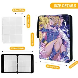 Trading YGO Card Binder, Fits 900 Cards Card Collector Album Magician Girl 1 - Image 3
