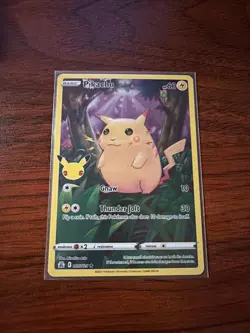 Pikachu 005/025 Celebrations Full Art Holo Pokemon TCG 25th Anniversary NM - Image 1