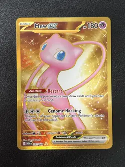 Pokemon TCG Card - Mew EX 205/165 English 151 Gold Hyper Rare NON METAL - Image 1