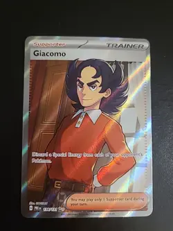 Pokemon TCG - Giacomo 138/131 - Full Art Rare - Prismatic Evolutions -NM - Image 1
