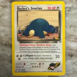 Wizards of the Coast Rocket's Snorlax 33/132 Team Rocket Rare Regular Unlimited - Image 1