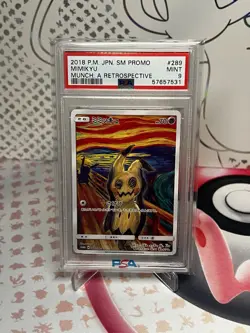 2018 Pokemon JPN SM Promo Munch: A Retrospective #289 Mimikyu PSA 9 - Image 1