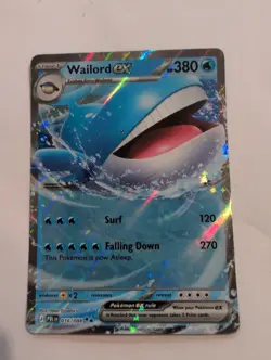 Wailord ex 016/084 NM Pitch Black English Pokemon TCG - Image 1