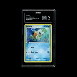 TAG 9 2006 POKEMON EX CRYSTAL GUARDIANS #63 SQUIRTLE-REVERSE FOIL - Image 1