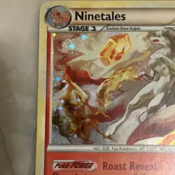 Pokemon HeartGold SoulSilver Ninetales Holo Rare 7/123 NM - Image 2