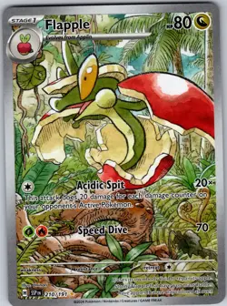 Flapple 210/191 Illustration Rare Surging Sparks Pokemon Holo Near Mint - Image 1